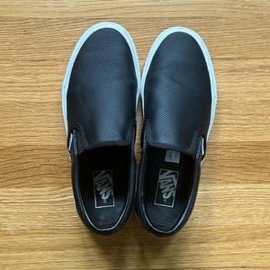 VANS Women’s slip-ons, black, US men’s 7/Women’s 8.5
